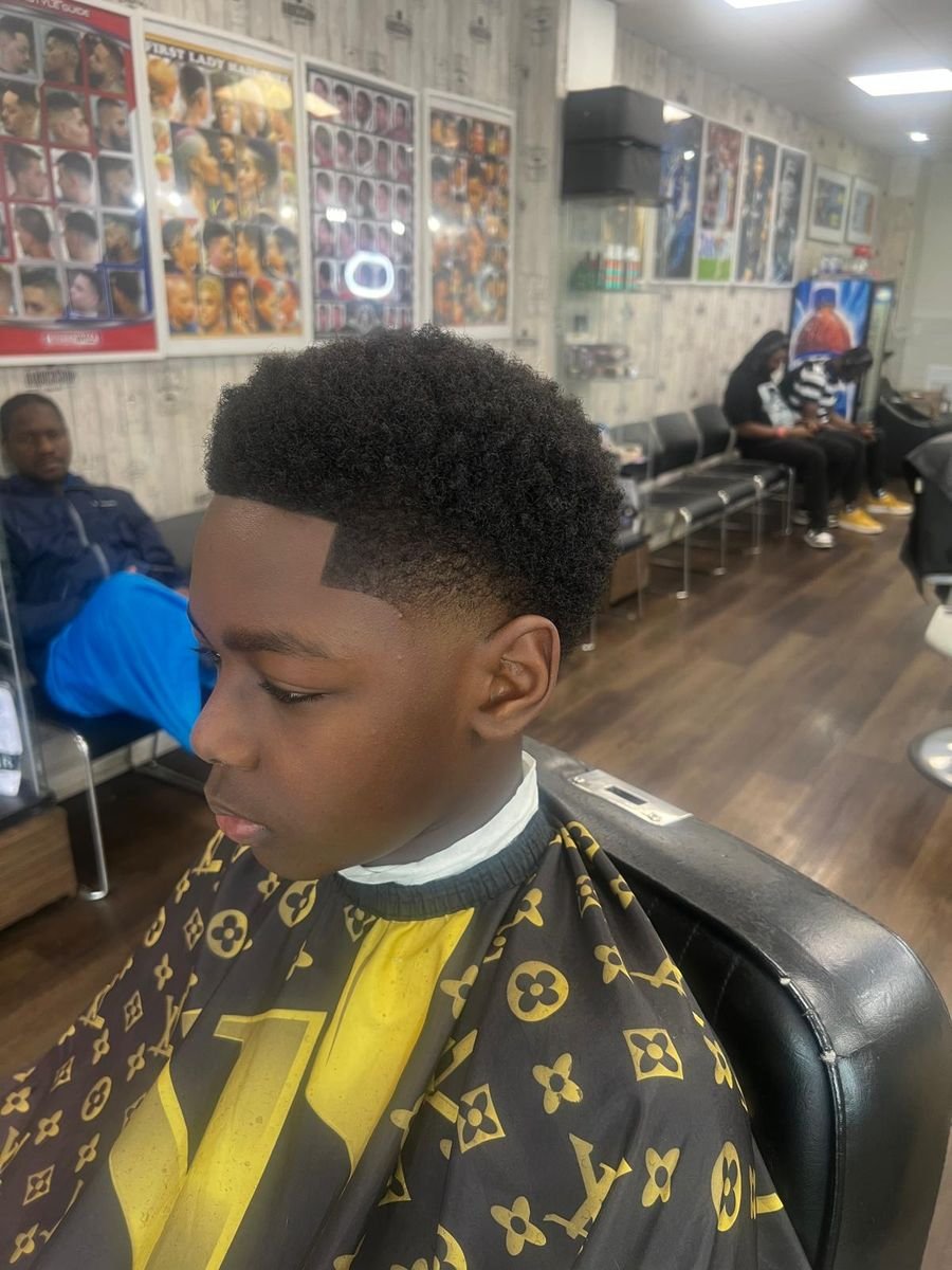 Taper with line-up at salondecoiffuredezack